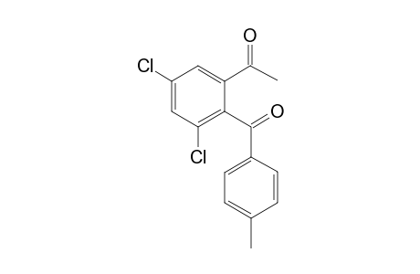 1-(p-Methylbenzoyl-2-acetyl-4,6-dichlorobenzene