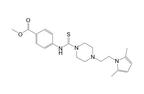 benzoic acid, 4-[[[4-[2-(2,5-dimethyl-1H-pyrrol-1-yl)ethyl]-1-piperazinyl]carbonothioyl]amino]-, methyl ester
