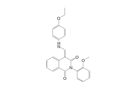 1,3(2H,4H)-isoquinolinedione, 4-[[(4-ethoxyphenyl)amino]methylene]-2-(2-methoxyphenyl)-, (4E)-