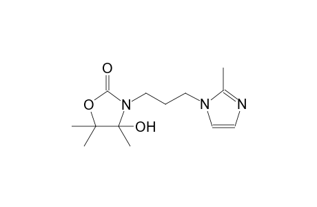 4-Hydroxy-4,5,5-trimethyl-3-[3-(2-methyl-1H-imidazol-1-yl)propyl]-1,3-oxazolidin-2-one