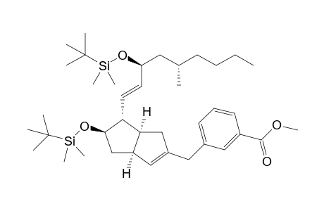 3-[[(3aS,5R,6R,6aS)-5-[tert-butyl(dimethyl)silyl]oxy-6-[(E,3S,5S)-3-[tert-butyl(dimethyl)silyl]oxy-5-methyl-non-1-enyl]-1,3a,4,5,6,6a-hexahydropentalen-2-yl]methyl]benzoic acid methyl ester