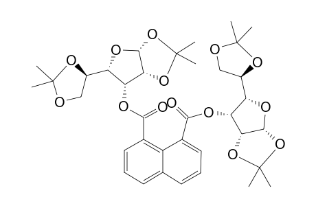 (+)-Bis(1,2:5,6-Di-O-Isopropylidene-.alpha.,D-glucofuranosyl)naphthalene-1,8-dicarboxylate