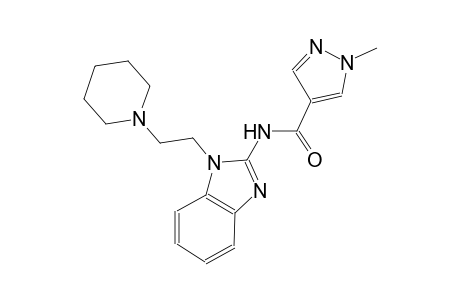 1-methyl-N-{1-[2-(1-piperidinyl)ethyl]-1H-benzimidazol-2-yl}-1H-pyrazole-4-carboxamide