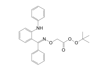 tert-Butyl 2-({[1-(2-anilinophenyl)-1-phenylmethylidene]amino}oxy)peracetate