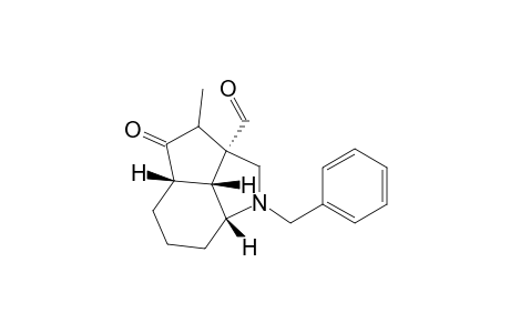 (1R*,4R*,8S*,11R*)-3-Benzyl-1-formyl-10-methyl-3-azatricyclo[6.2.1.0(4,11)]undecan-9-one