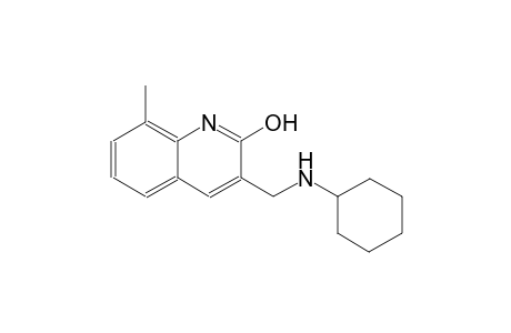 3-[(cyclohexylamino)methyl]-8-methyl-2-quinolinol
