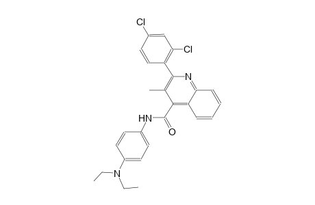 4-quinolinecarboxamide, 2-(2,4-dichlorophenyl)-N-[4-(diethylamino)phenyl]-3-methyl-