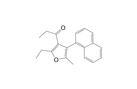 2-Ethyl-3-ethylcarbonyl-5-methyl-4-(1-naphthyl)furan