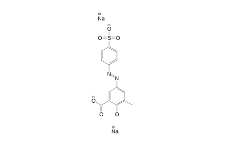 2-Hydroxy-3-methyl-5-[(4-sulfophenyl)azo]benzoic acid sodium salt