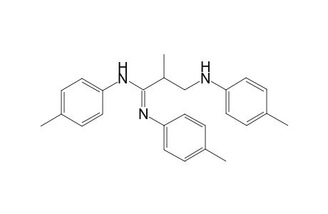 (1E)-2-methyl-N,N'-bis(4-methylphenyl)-3-(4-toluidino)propanimidamide