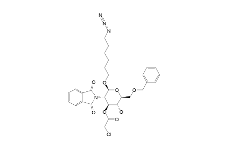 6-AZIDOHEXYL-6-O-BENZYL-3-O-CHLOROACETYL-2-DEOXY-2-PHTHALIMIDO-BETA-D-GLUCOPYRANOSIDE