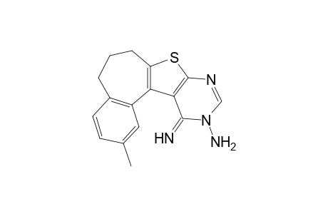 12-Imino-2-methyl-6,7,11,12-tetrahydro-5H-benzo[3',4']cyclohepta[2',1':4,5]thieno[2,3-d]pyrimidin-11-amine