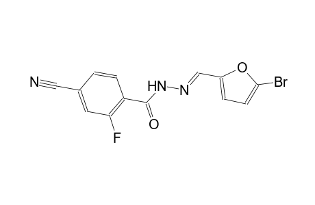 N'-[(E)-(5-bromo-2-furyl)methylidene]-4-cyano-2-fluorobenzohydrazide