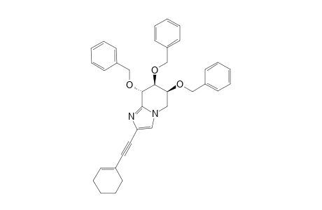 (6S,7S,8S)-6,7,8-TRIS-(BENZYLOXY)-2-(CYCLOHEX-1-ENYLETHYNYL)-5,6,7,8-TETRAHYDROIMIDAZO-[1,2-A]-PYRIDINE