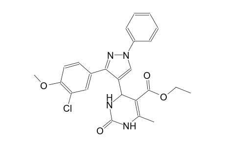 5-pyrimidinecarboxylic acid, 4-[3-(3-chloro-4-methoxyphenyl)-1-phenyl-1H-pyrazol-4-yl]-1,2,3,4-tetrahydro-6-methyl-2-oxo-, ethyl ester