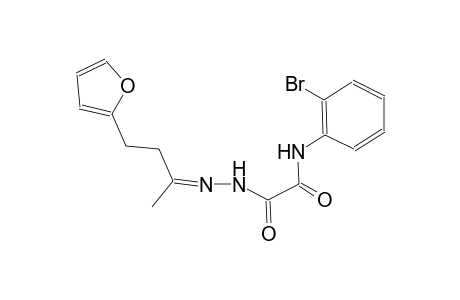 N-(2-bromophenyl)-2-{(2Z)-2-[3-(2-furyl)-1-methylpropylidene]hydrazino}-2-oxoacetamide