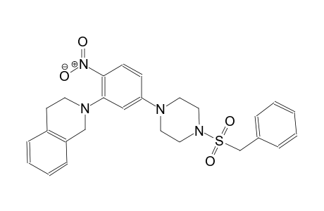 2-{5-[4-(benzylsulfonyl)-1-piperazinyl]-2-nitrophenyl}-1,2,3,4-tetrahydroisoquinoline