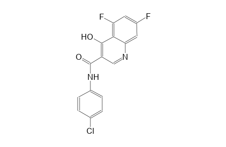 3-quinolinecarboxamide, N-(4-chlorophenyl)-5,7-difluoro-4-hydroxy-