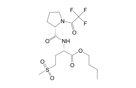 N-Tfa-L-prolylmethionine sulphone butyl ester