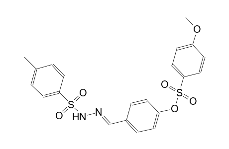 4-((E)-{2-[(4-methylphenyl)sulfonyl]hydrazono}methyl)phenyl 4-methoxybenzenesulfonate