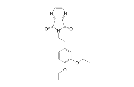 5H-Pyrrolo[3,4-b]pyrazine-5,7(6H)-dione, 6-[2-(3,4-diethoxyphenyl)ethyl]-