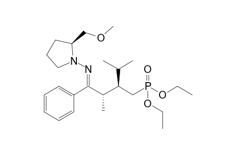 (2S,2'S,3'R/S)-(+)-1-[3'-[(Diethoxyphosphoryl)methyl]-2',4'-dimethyl-1'-phenylpentylideneamino]-2-methoxymethylpyrrolidine