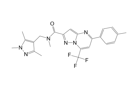 N-methyl-5-(4-methylphenyl)-7-(trifluoromethyl)-N-[(1,3,5-trimethyl-1H-pyrazol-4-yl)methyl]pyrazolo[1,5-a]pyrimidine-2-carboxamide