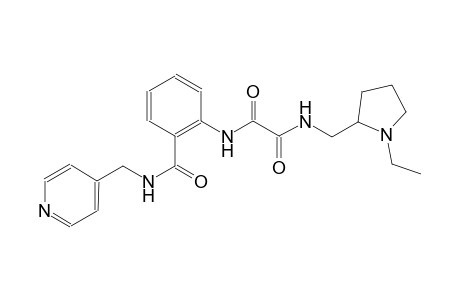 ethanediamide, N~1~-[(1-ethyl-2-pyrrolidinyl)methyl]-N~2~-[2-[[(4-pyridinylmethyl)amino]carbonyl]phenyl]-