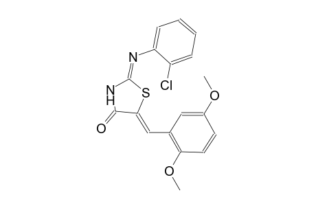 (2E,5Z)-2-[(2-chlorophenyl)imino]-5-(2,5-dimethoxybenzylidene)-1,3-thiazolidin-4-one