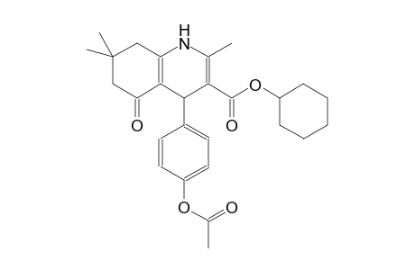 cyclohexyl 4-[4-(acetyloxy)phenyl]-2,7,7-trimethyl-5-oxo-1,4,5,6,7,8-hexahydro-3-quinolinecarboxylate