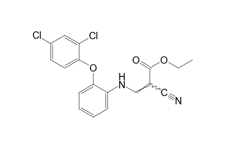 2-cyano-3-[o-(2,4-dichlorophenoxy)anilino]acrylic acid, ethyl ester