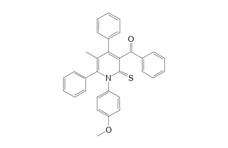 3-Benzoyl-1-(4-methoxyphenyl)-5-methyl-2-thioxo-4,6-diphenyl-1,2-dihydropyridine [3-benzoyl-5-methyl-1-(4-methoxyphenyl)-4,6-diphenyl-2(1H)-pyridinethione]