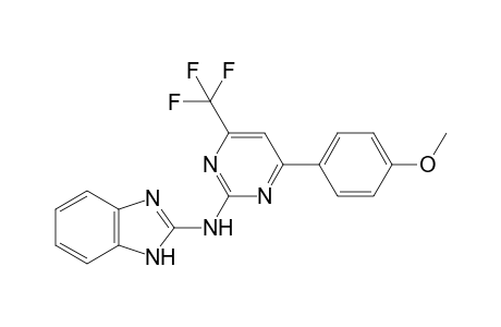 N-[6-(4-Methoxyphenyl)-4-(trifluoromethyl)pyrimidin-2-yl]-1H-benzo[d]imidazol-2-amine