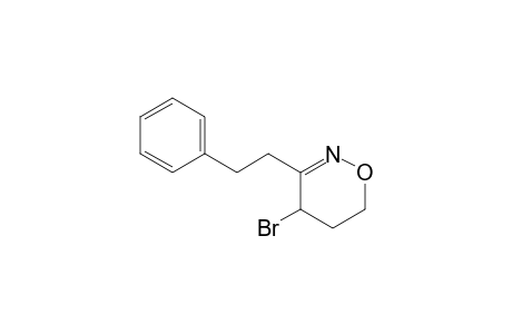4-Bromo-3-(phenylethyl)-5,6-dihydro-4H-(1,2)-oxazine