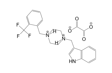 1-(1H-indol-3-ylmethyl)-4-[2-(trifluoromethyl)benzyl]piperazinediium oxalate