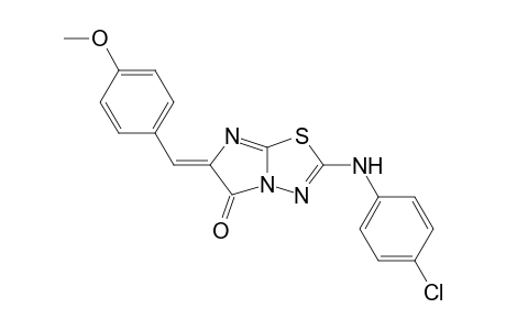 2-(4-Chlorophenylamino)-6-(4-methoxybenzylidene)imidazo[2,1-b]-1,3,4-thiadiazol-5(6H)-one