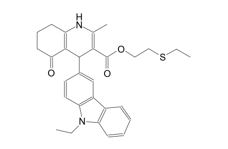 3-quinolinecarboxylic acid, 4-(9-ethyl-9H-carbazol-3-yl)-1,4,5,6,7,8-hexahydro-2-methyl-5-oxo-, 2-(ethylthio)ethyl ester