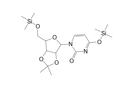 1-[2,2-dimethyl-6-(trimethylsilyloxymethyl)-3a,4,6,6a-tetrahydrofuro[3,4-d][1,3]dioxol-4-yl]-4-trimethylsilyloxy-2-pyrimidinone