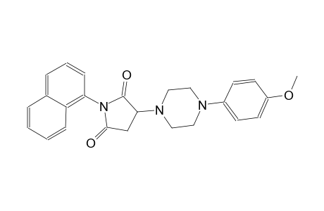 3-[4-(4-methoxyphenyl)-1-piperazinyl]-1-(1-naphthalenyl)pyrrolidine-2,5-dione