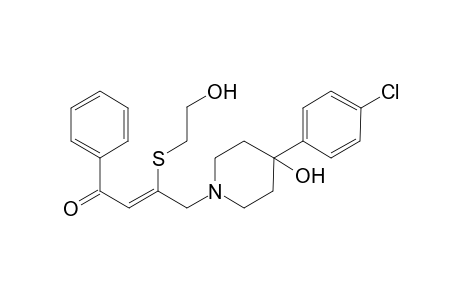 (Z)-4-[4-(4-chlorophenyl)-4-hydroxy-1-piperidinyl]-3-(2-hydroxyethylthio)-1-phenyl-2-buten-1-one