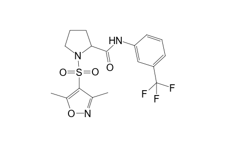 1-(3,5-dimethyl-1,2-oxazole-4-sulfonyl)-N-[3-(trifluoromethyl)phenyl]pyrrolidine-2-carboxamide