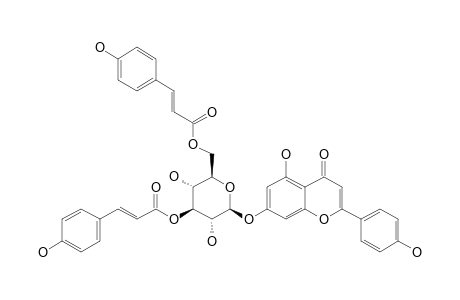 ANISOFOLIN-A;APIGENIN-7-O-BETA-D-(3'',6''-DI-O-PARA-COUMAROYL)-GLUCOSIDE