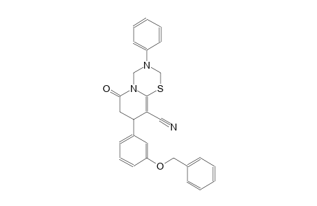 2H,6H-pyrido[2,1-b][1,3,5]thiadiazine-9-carbonitrile, 3,4,7,8-tetrahydro-6-oxo-3-phenyl-8-[3-(phenylmethoxy)phenyl]-