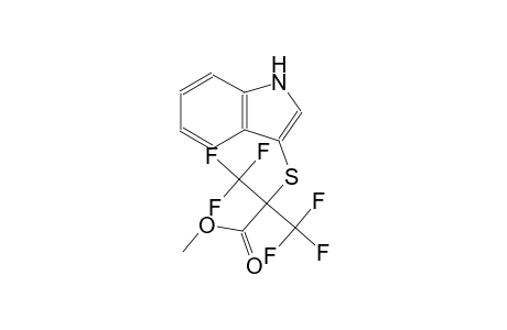 3,3,3-Trifluoro-2-(1H-indol-3-ylsulfanyl)-2-trifluoromethyl-propionic acid methyl ester