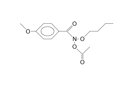N-Acetoxy-P-methoxy-benzohydroxamic acid, butyl ester