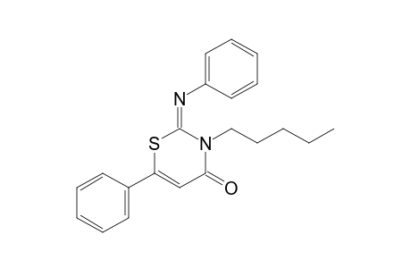 3-Pentyl-2-phenylimino-2,3-dihydro-4-oxo-6-phenyl-4H-1,3-thiazine