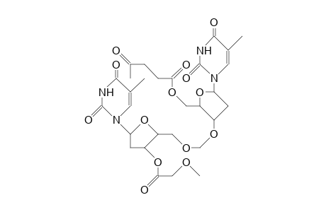 3'-O-(3'-O-Methoxyacetyl-5'-O-thymidinyl-methyl)-5'-O-levulinoyl-thymidine