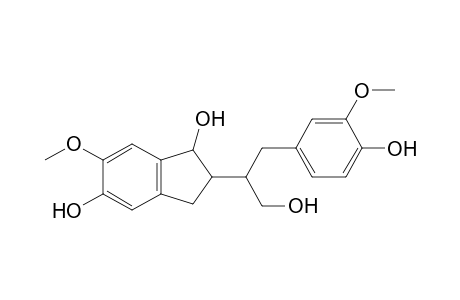 1H-Indene-1,5-diol, 2,3-dihydro-2-[2-(4-hydroxy-3-methoxyphenyl)-1-(hydroxymethyl)ethyl]-6-methoxy-