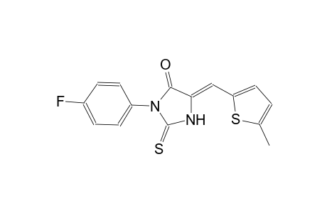 (5Z)-3-(4-fluorophenyl)-5-[(5-methyl-2-thienyl)methylene]-2-thioxo-4-imidazolidinone