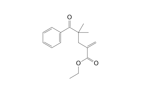 4,4-Dimethyl-2-methylen-5-oxo-5-phenylpentanoic acid-ethylester